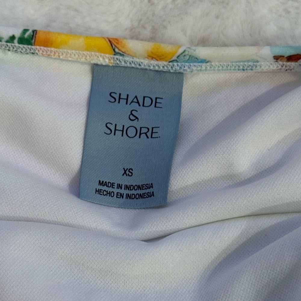 Shade & Shore High Waist Cheeky Multi-color Tropical Beach Bikini Bottom - Picture 4 of 11